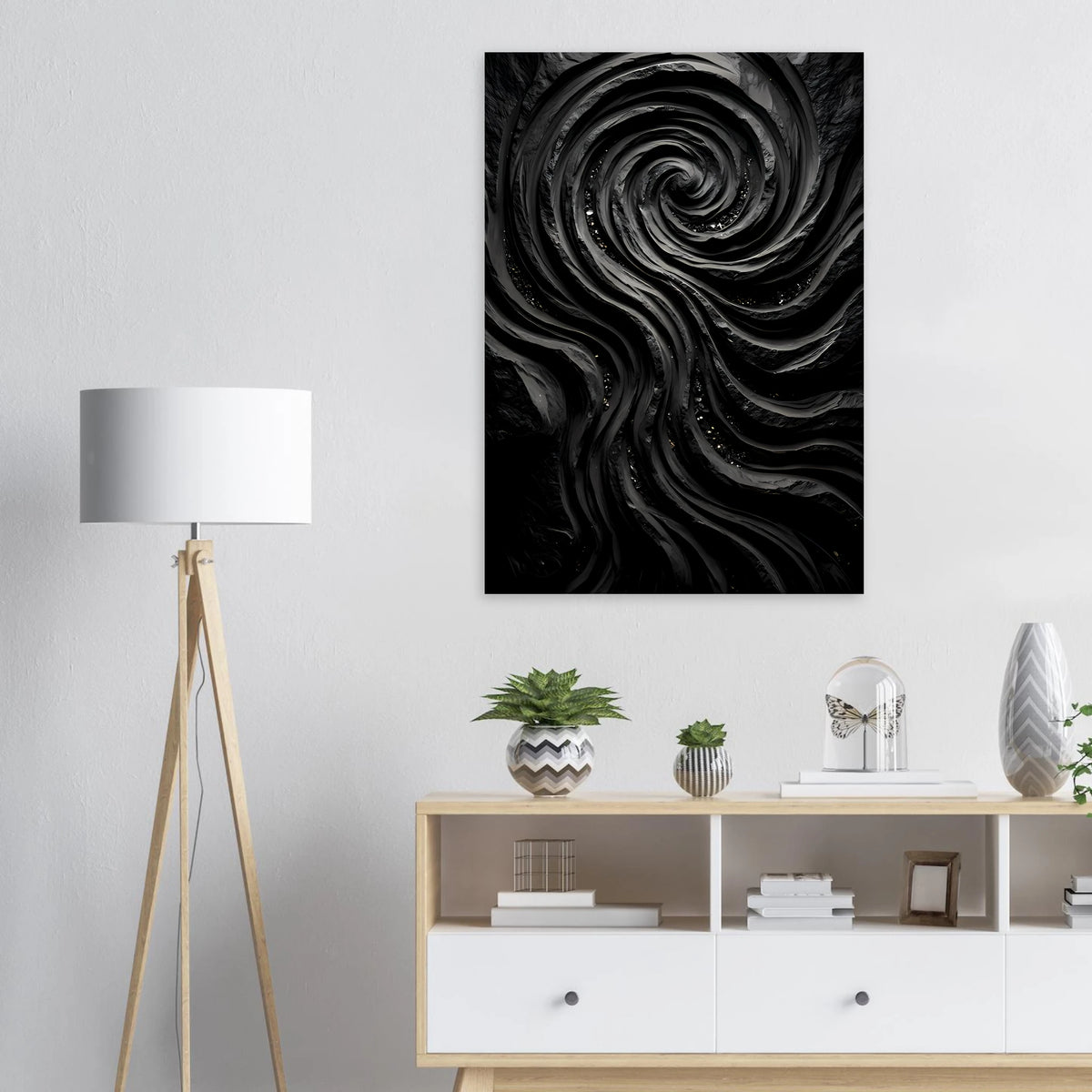 Malstrøm – kunstplakat i indretning
