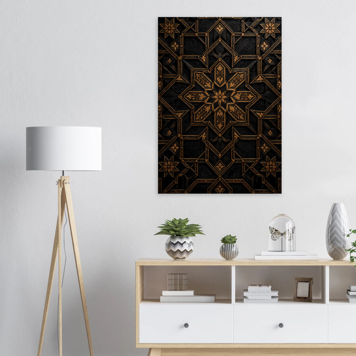Damaskus Stjerne – kunstplakat i indretning