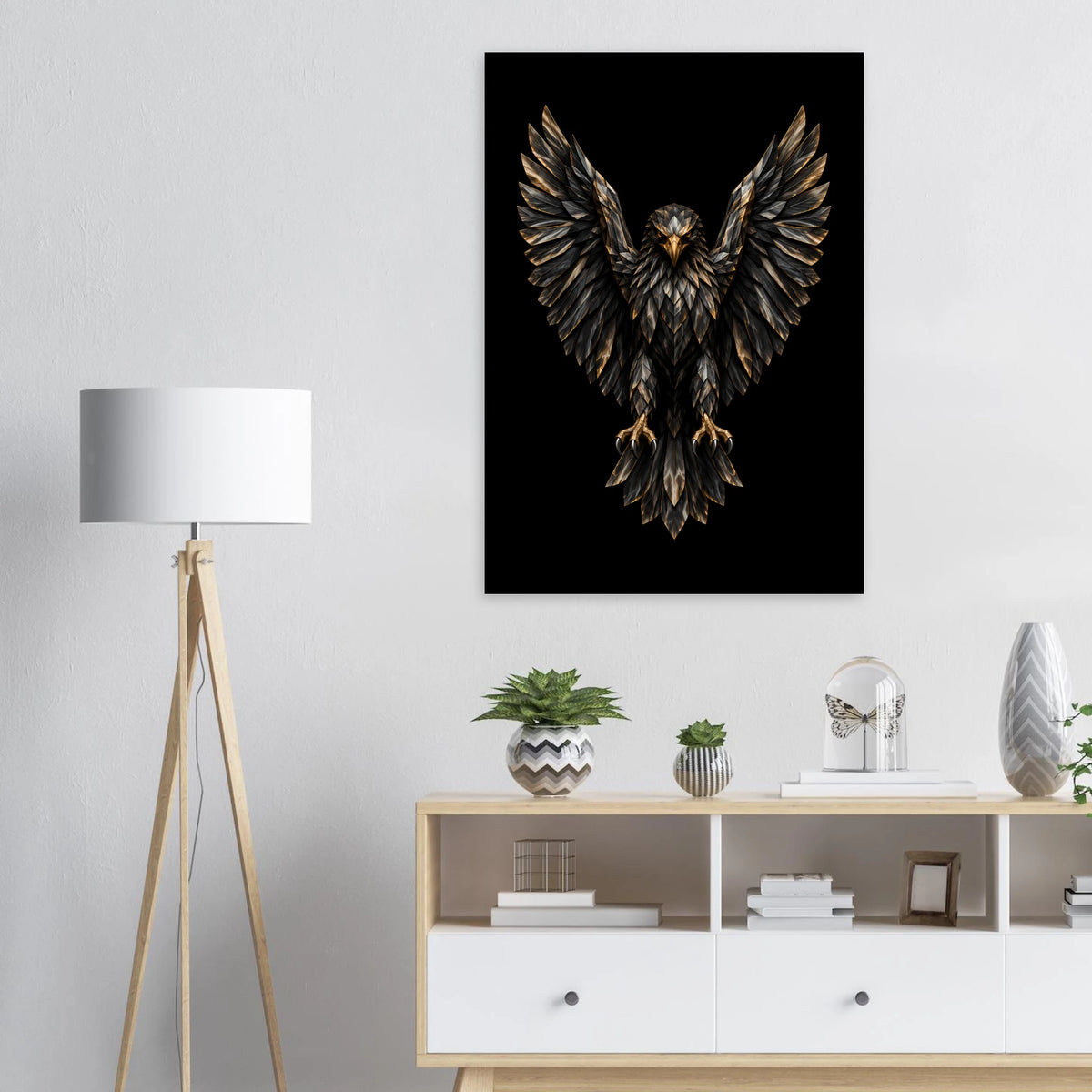 Ørnen af Horn – kunstplakat i indretning
