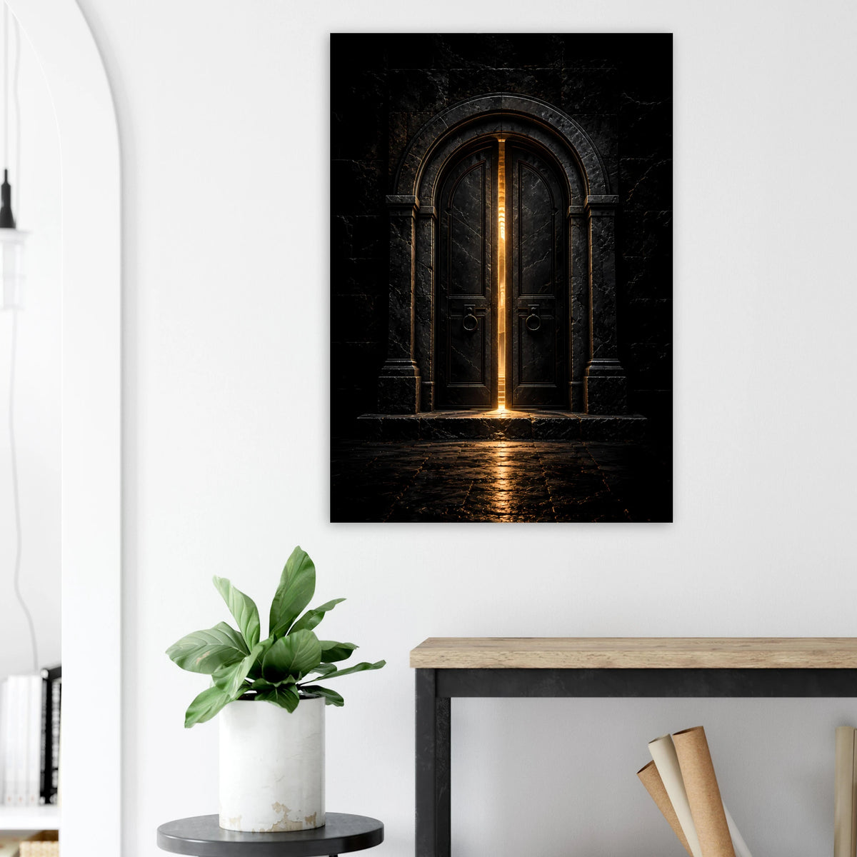 Tærsklen – kunstplakat i indretning