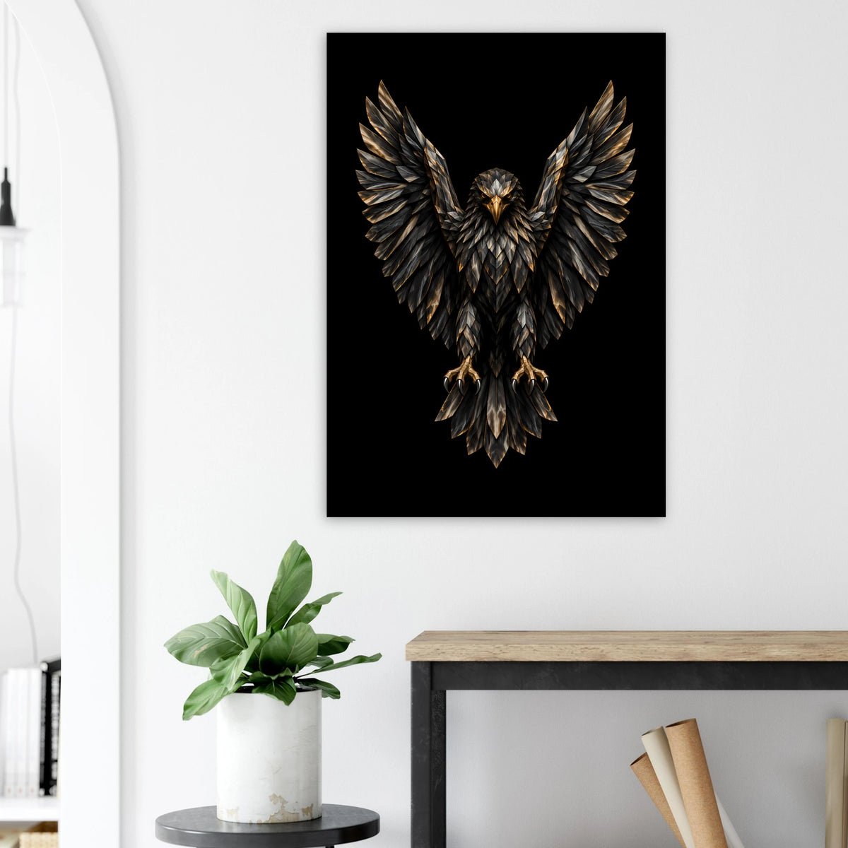 Ørnen af Horn – kunstplakat i indretning